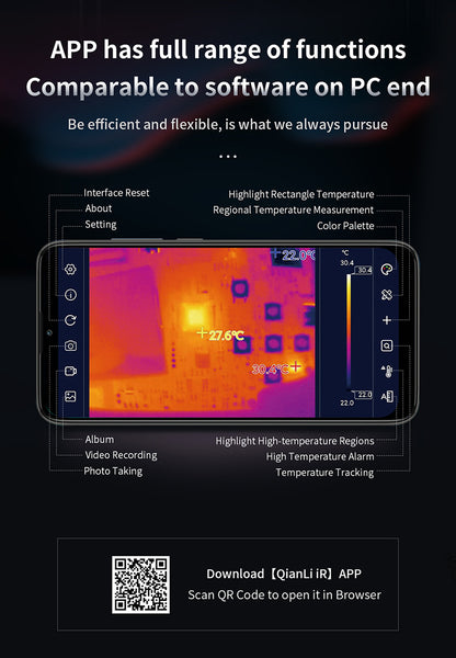 Thermal Imaging Camera QianLi Infrared Fire Eye Type C Android For Board Repair Camera FoneFunShop   