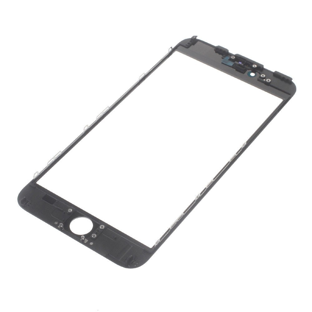 Glass Lens For iPhone 6 Plus on Frame with OCA Layer Cold Press Black 3 in 1 Lens FoneFunShop   