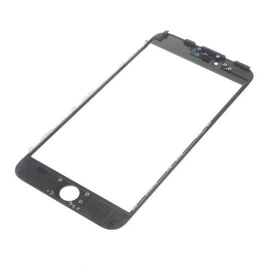 Glass Lens For iPhone 6s Plus on Frame with OCA Layer Cold Press Black 3 in 1 Lens FoneFunShop   