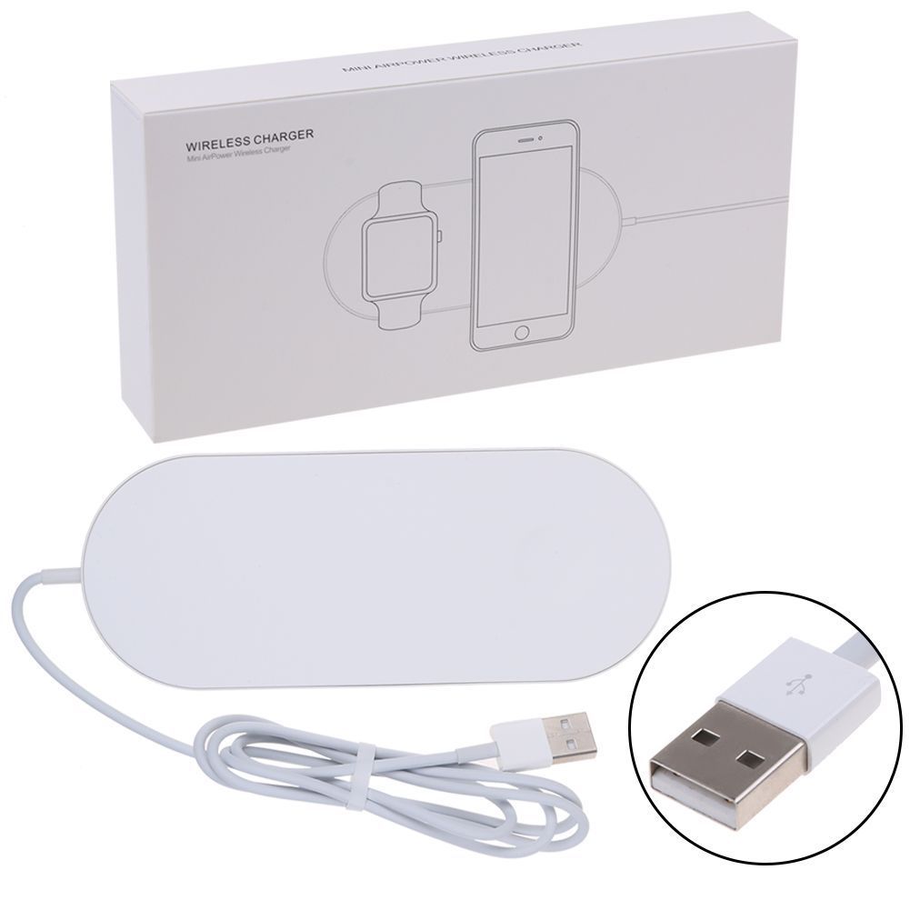 Twin Wireless Charger For iPhone X iPhone 8 and Apple Watch Charger FoneFunShop   