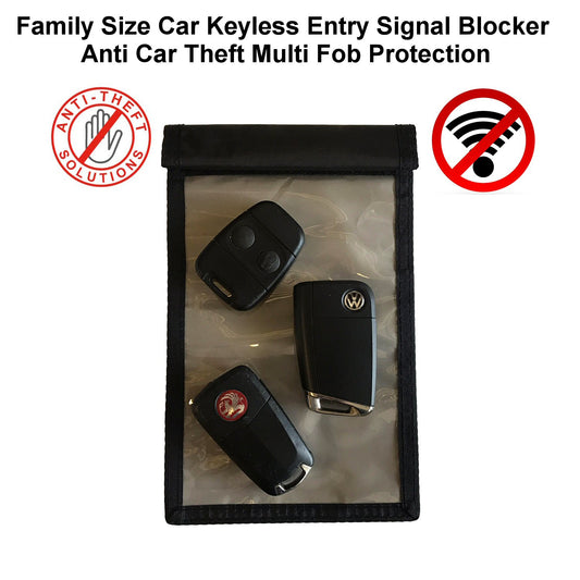 Signal Blocker Family Size Car Keyless Entry Anti Car Theft Multi Fob Protection Protector FoneFunShop   