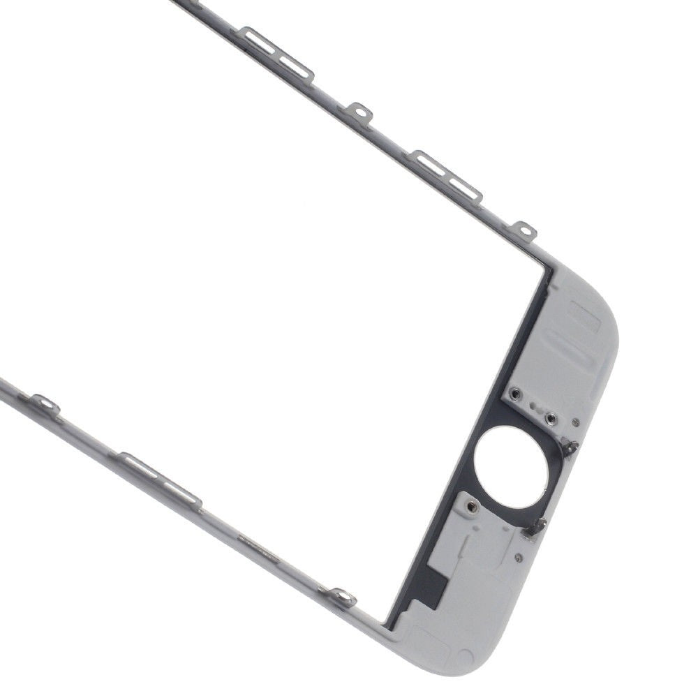 Glass Lens For iPhone 6 on Frame with OCA Layer Cold Press White 3 in 1 Lens FoneFunShop   