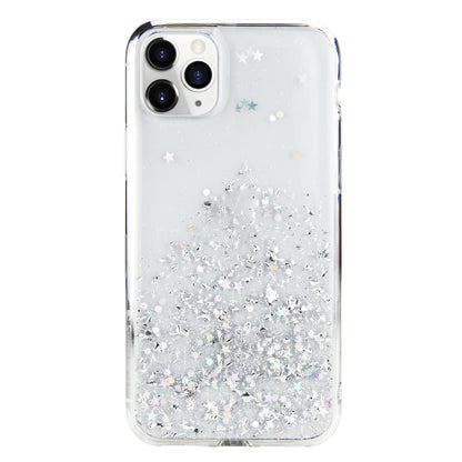 Case For iPhone 11 Pro Max Switcheasy White Starfield Quicksand Style Case Cover FoneFunShop   