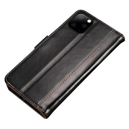 Flip Case For iPhone 11 Pro Luxury PU Leather Magnetic Card Holder Black Case Cover FoneFunShop   