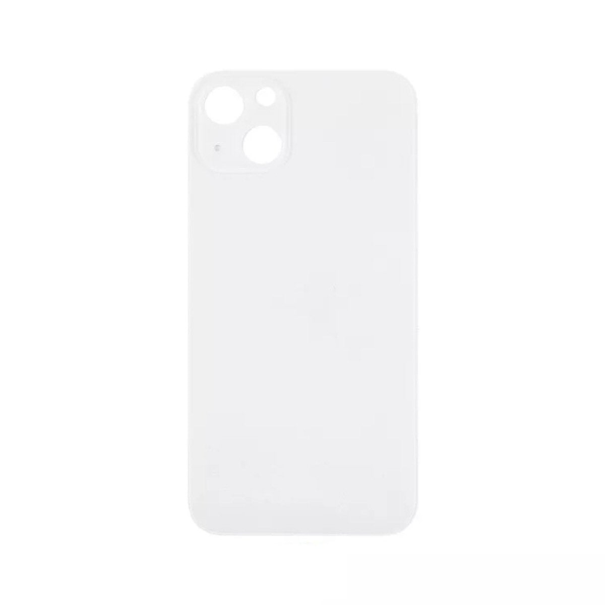 Glass Back For iPhone 13 Mini Plain In White Glass Back FoneFunShop   