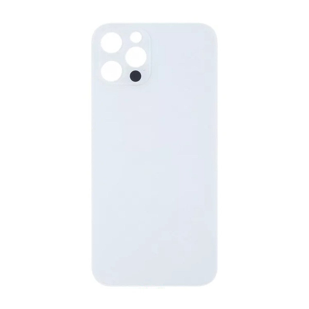 Glass Back For iPhone 13 Pro Plain in Silver Glass Back FoneFunShop   