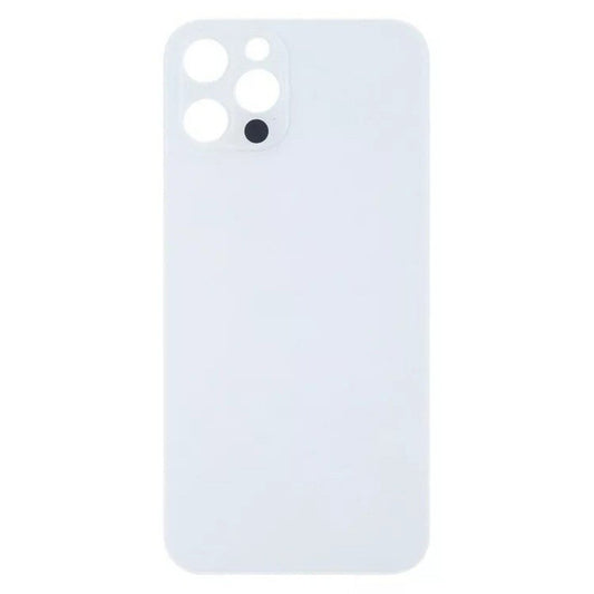 Glass Back For iPhone 13 Pro Max Plain in Silver Glass Back FoneFunShop   