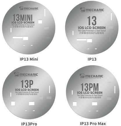 Stencil Set For iPhone 11 13PM Lcd Screen Mechanic UFO IC 10 Piece Screen FoneFunShop   