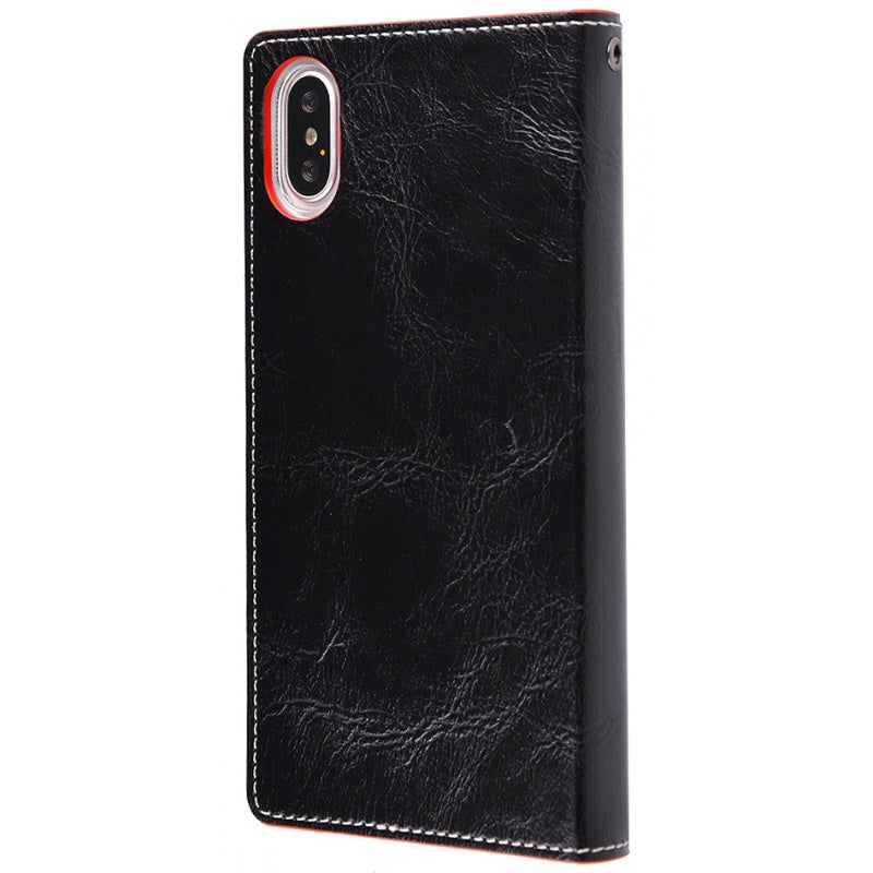 Flip Case For iPhone X G Case Celebrity Series PU Leather in Black Case Cover FoneFunShop   