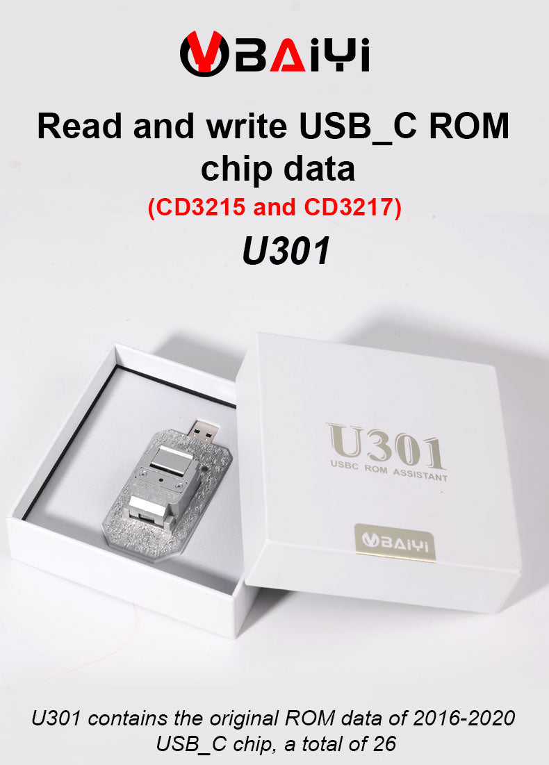 Baiyi U301 USBC ROM Assistant For MacBook Read Write Repair ROM Backup Data  FoneFunShop   