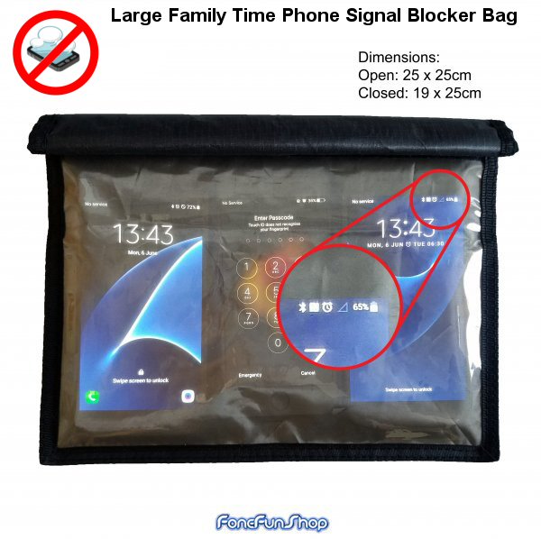 Faraday Bag Signal Blocker Large Family Time Do Not Disturb At Meal Times Faraday FoneFunShop   