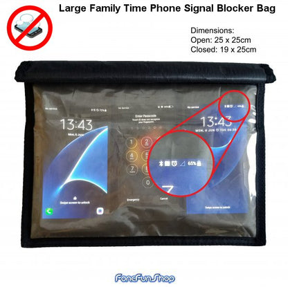 Faraday Bag Signal Blocker Large Family Time Do Not Disturb At Meal Times Faraday FoneFunShop   