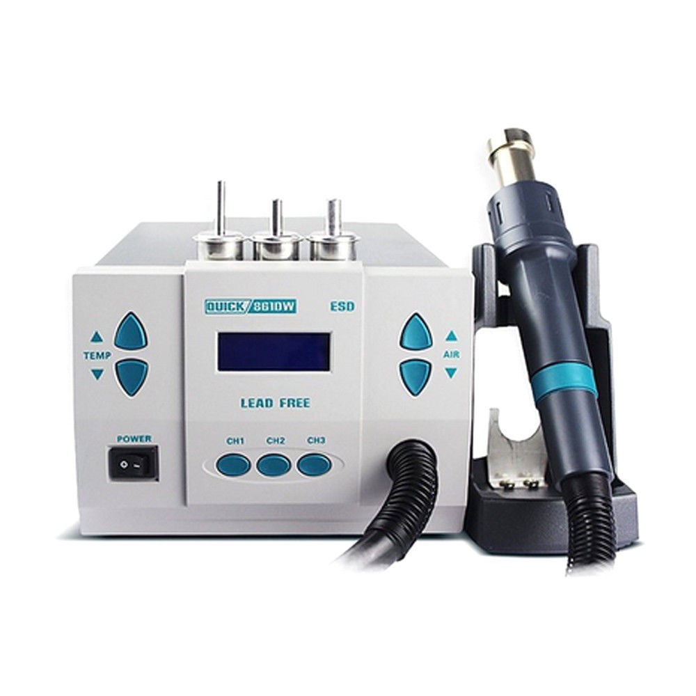 Quick 861DW Rework Station Digital Intelligent Hot air 1000W SMD De Soldering Solder FoneFunShop   