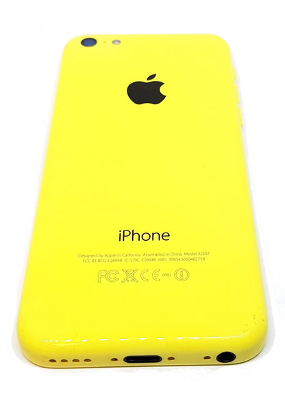 Housing For iPhone 5C Preowned Genuine Yellow With Parts Used Housing FoneFunShop   