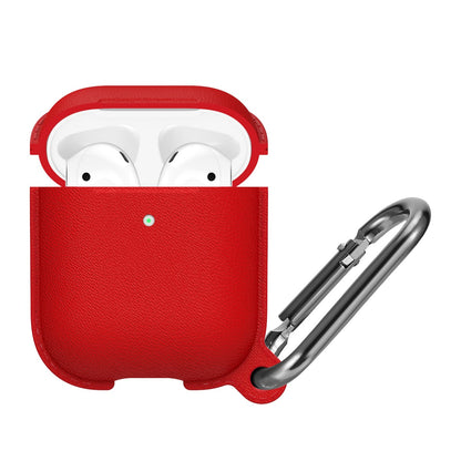 Case For Apple Airpods With Hanger And Hole For LED Red Case Cover FoneFunShop   