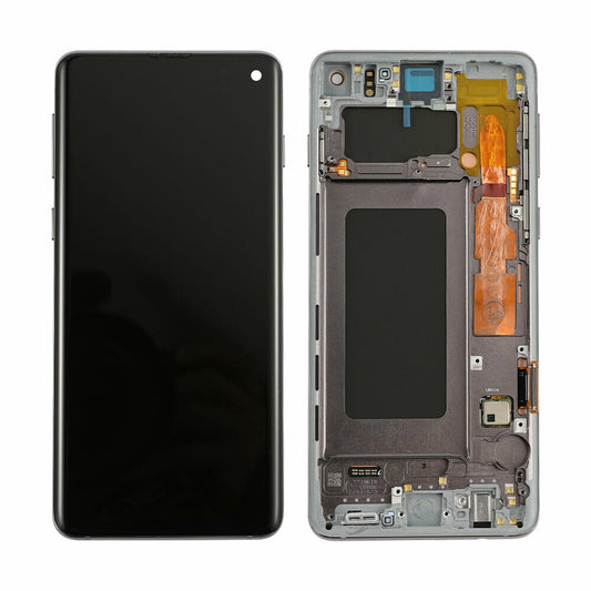 Lcd Screen For Samsung S10 G973F in Prism Black Screen FoneFunShop   