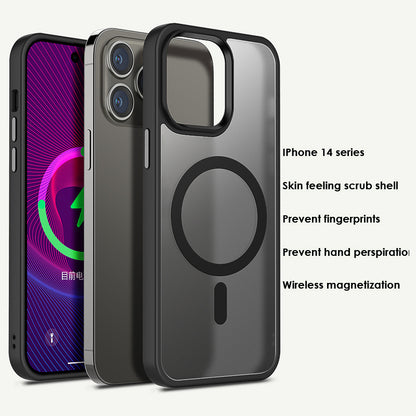 Case For iPhone 14Pro 15Pro Deep Space Ash Smart Charging Silicone Case Case Cover FoneFunShop   