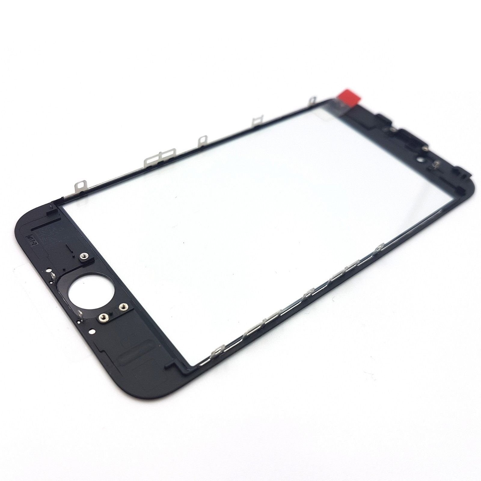 Glass Lens For iPhone 6s on Frame with OCA Layer Cold Press Black 3 in 1 Lens FoneFunShop   