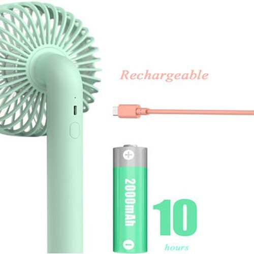 Portable Rechargeable Daisy Fan with 3 Speeds Pink  FoneFunShop   