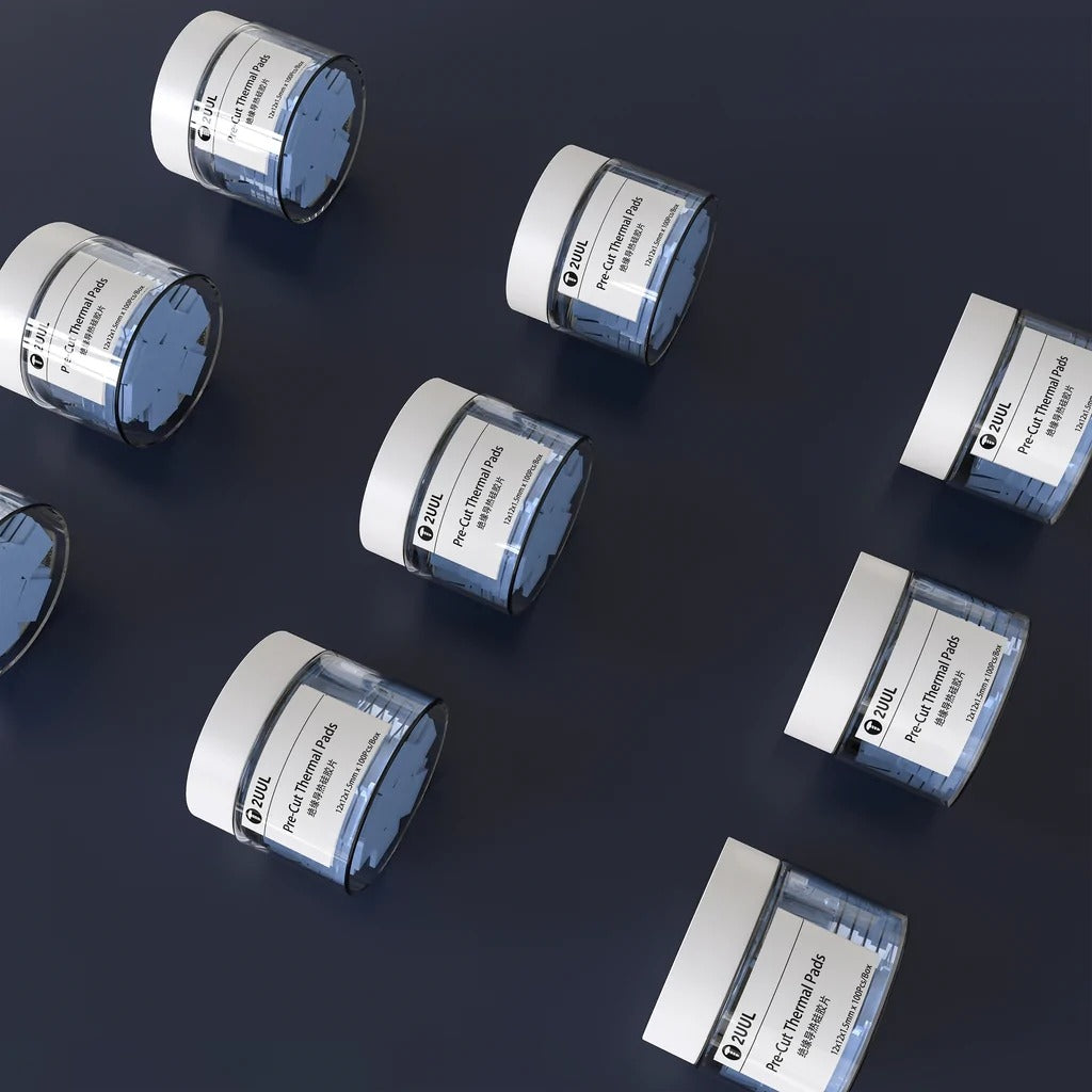 2UUL Thermal Pads Pre Cut For Shielding Logicboard IC Chips from Hot Air Rework ic Chip FoneFunShop   