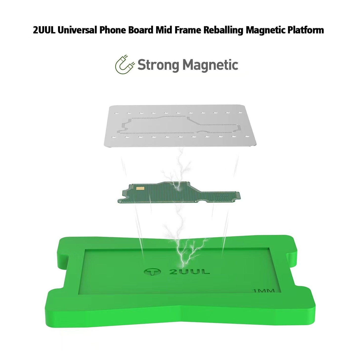 2UUL Universal Magnetic Heat Resistant Phone Board Mid Frame Rebaling PlatForm 2uul FoneFunShop   