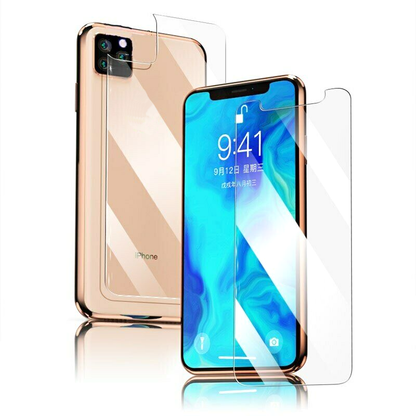 Screen Protector For iPhone 11 Full Cover Front Back Tempered Glass 9H Screen Protector FoneFunShop   