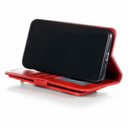 Flip Case For iPhone 13 Pro Max Wallet with Zip and Card Holder Red Case Cover FoneFunShop   