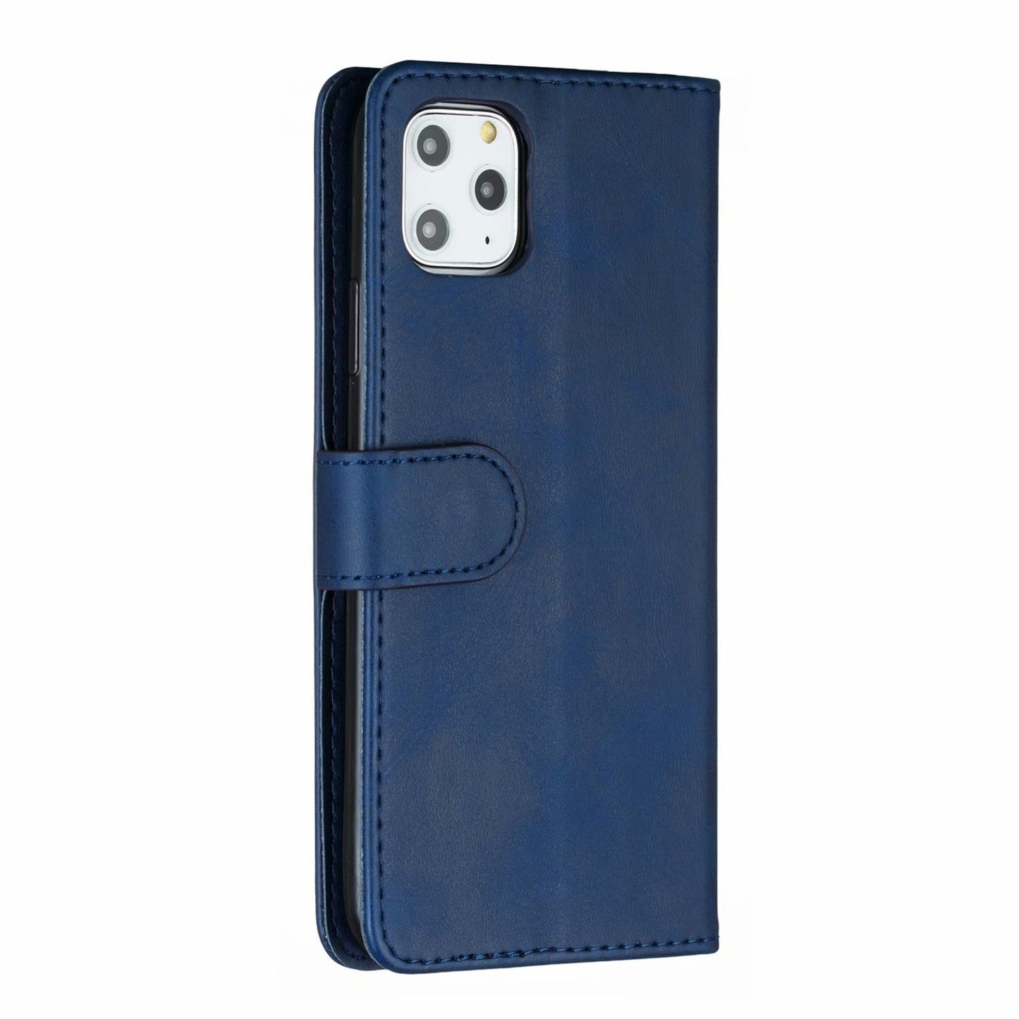 Flip Case For iPhone 13 Wallet with Zip and Card Holder Blue Case Cover FoneFunShop   