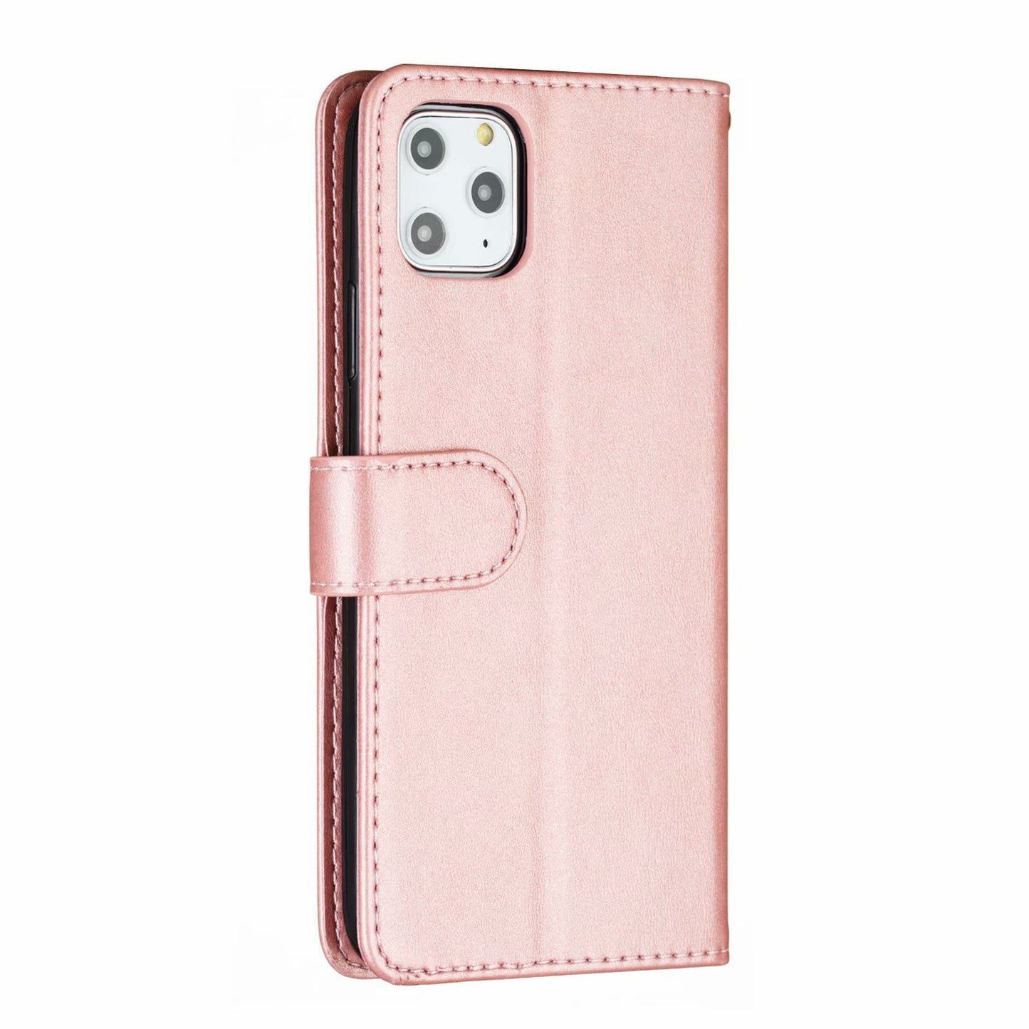 Flip Case For iPhone 13 Pro Max Wallet with Zip and Card Holder Pink Case Cover FoneFunShop   