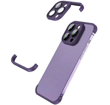 Corner Pad Protection For iPhone 15 in Purple Case Cover FoneFunShop   