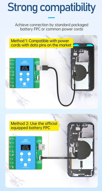 JCID Q1 Battery Quick Repair Board Read Write Programmer For iPhone Batteries Battery FoneFunShop   