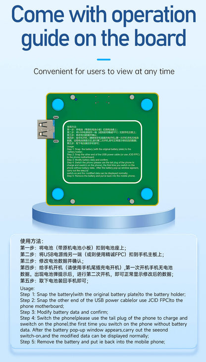 JCID Q1 Battery Quick Repair Board Read Write Programmer For iPhone Batteries Battery FoneFunShop   