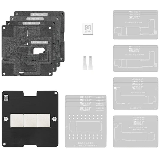 24-in-1 Middle Layer Reballing Station For iPhone X To 15 Phone Tools FoneFunShop   