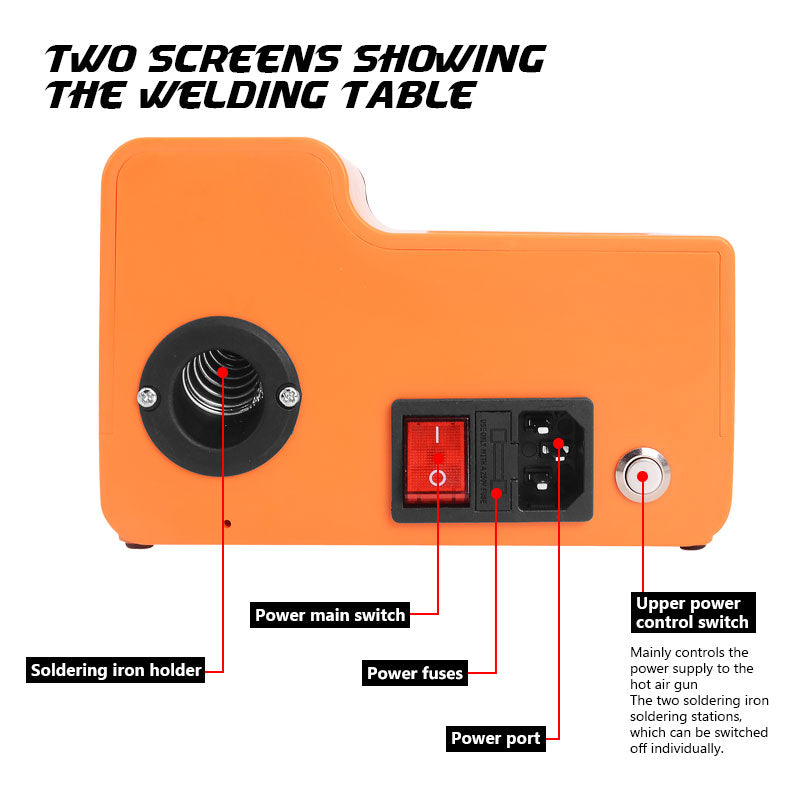 Rework Soldering Iron Station HandsKit ST12A 2 in 1 Digital Hot Air Solder FoneFunShop   