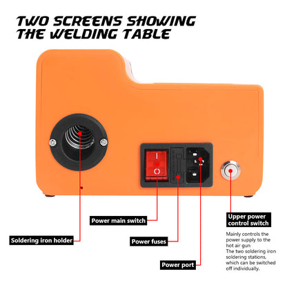 Rework Soldering Iron Station HandsKit ST12A 2 in 1 Digital Hot Air Solder FoneFunShop   