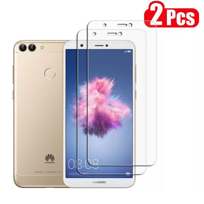 Screen Protectors For Huawei P Smart 2018 Twin Pack of 2x Tempered Glass Screen Protector FoneFunShop   