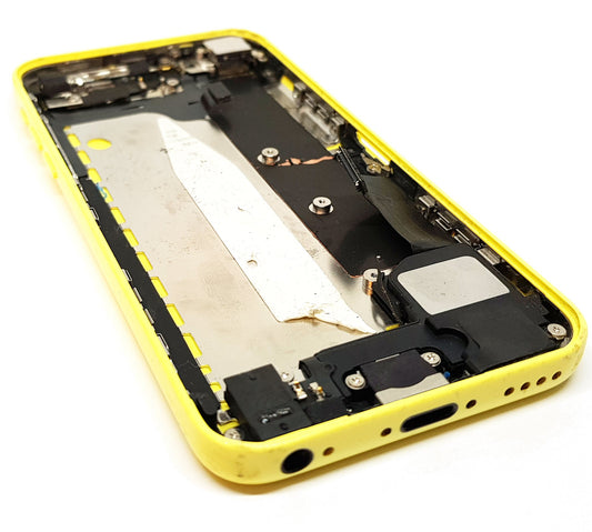 Housing For iPhone 5C Preowned Genuine Yellow With Parts Used Housing FoneFunShop   