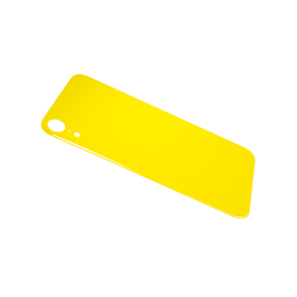 Glass Back For iPhone XR Plain in Yellow Glass Back FoneFunShop   