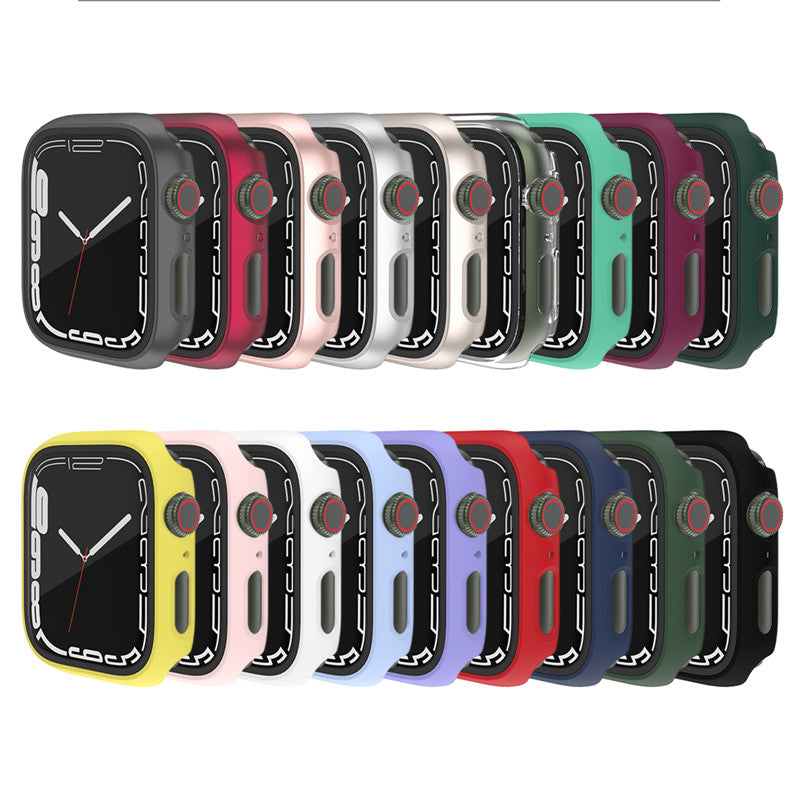 Case Screen Protector For Watch Series 7 41mm in Red Full Body Cover Screen Protector FoneFunShop   