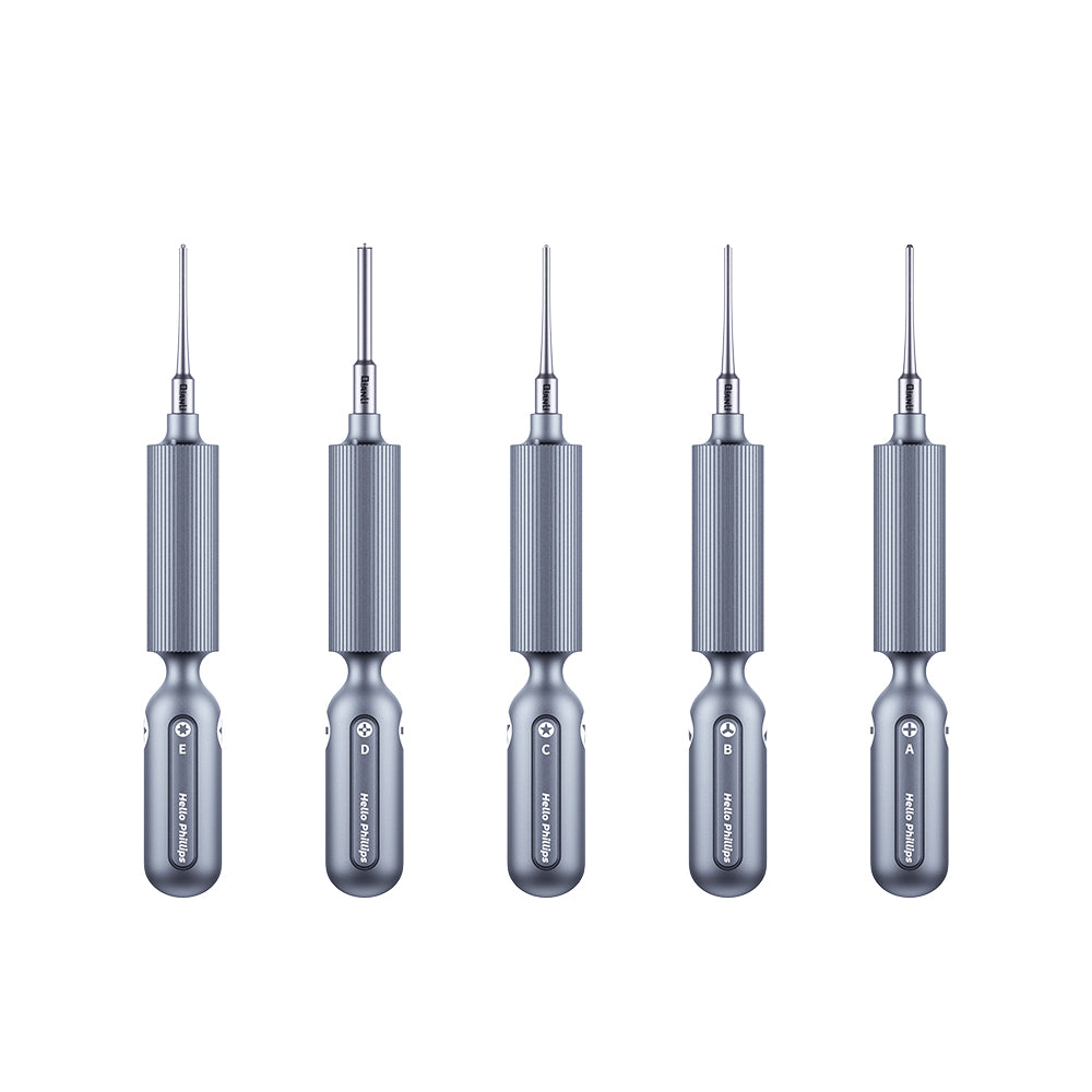 5 Piece Screwdriver Set QianLi Hello 3D Precision Ultra Grip A B C D E Screwdriver FoneFunShop   