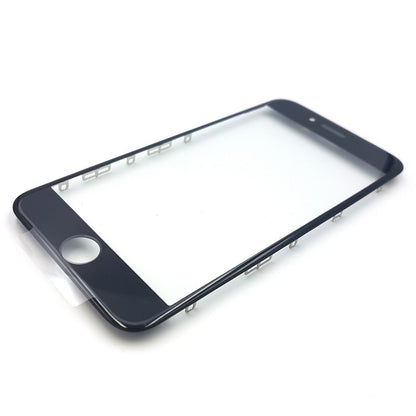 Glass Lens For iPhone 6s on Frame with OCA Layer Cold Press Black 3 in 1 Lens FoneFunShop   