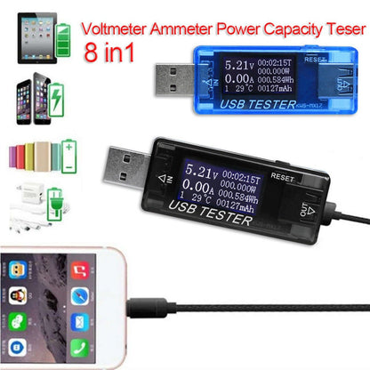 Charging Port Tester For iPhone Voltmeter Ammeter Power Capacity Smartphone Charging Port FoneFunShop   