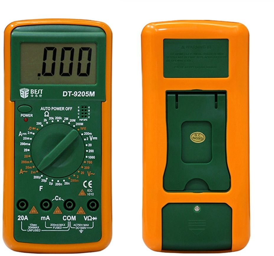 Digital Multimeter BEST 9205M Handheld With Lcd Screen Screen FoneFunShop   