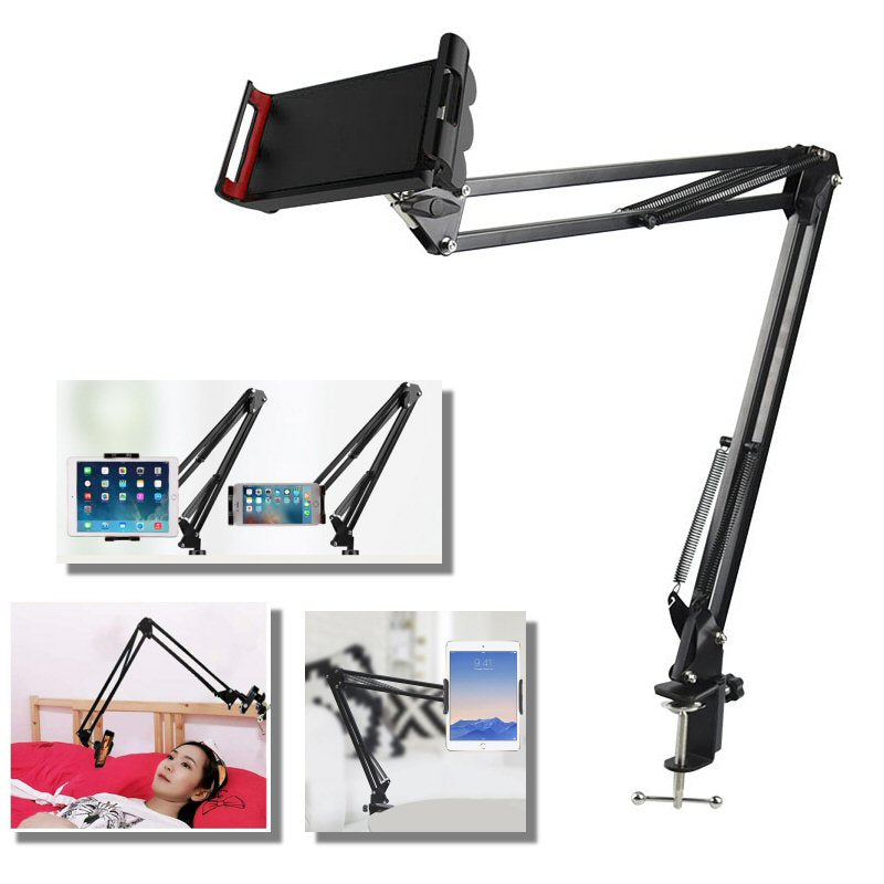 Stand Mount For Phone Tablet 360 Adjustable Long Arm Holder Bracket  FoneFunShop   