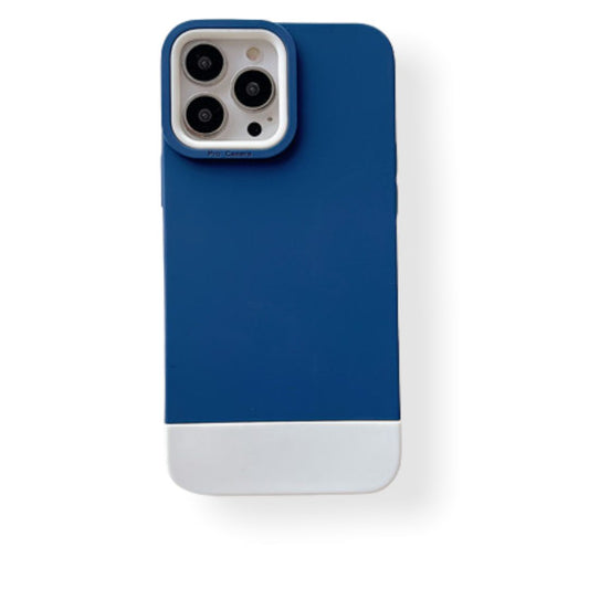 Case For iPhone 13 Pro Max 3 in 1 Designer phone in Blue White Case Cover FoneFunShop   