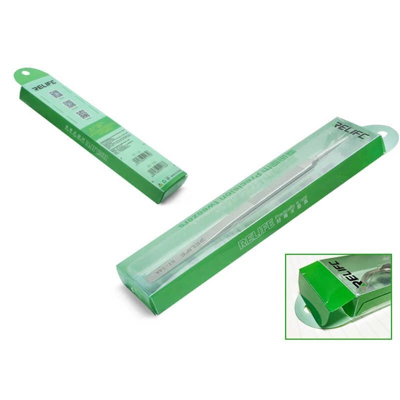 Tweezers For Phone Repair Relife RT14A IC Chip Precision Steel Tough Strong ic Chip FoneFunShop   