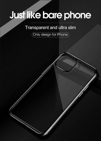 Case For iPhone 11 Pro Bulk Pack of 10 X Clear Silicone With Black Edge Case Cover FoneFunShop   