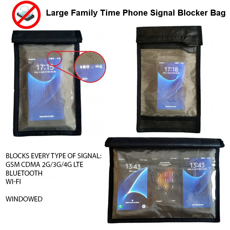 Faraday Bag Signal Blocker Large Family Time Do Not Disturb At Meal Times Faraday FoneFunShop   