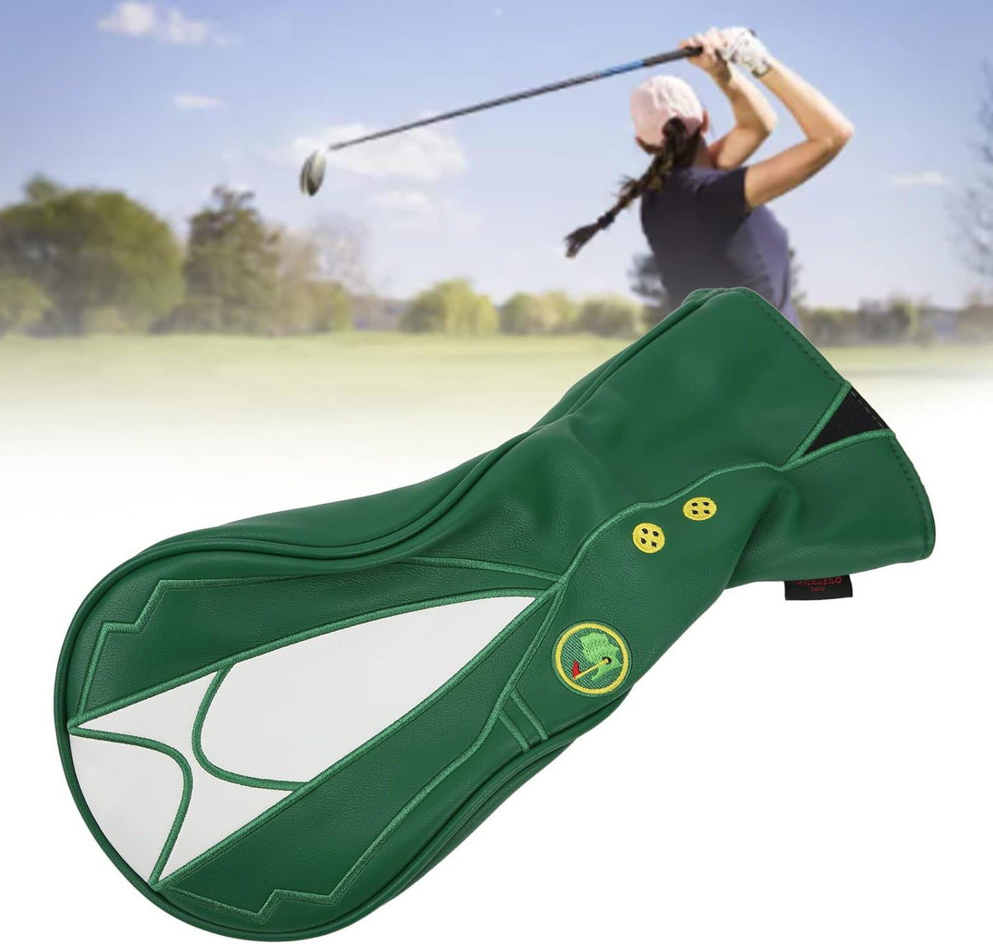 Green Jacket Design Driver #1 #3 #5 Headcovers 3Pcs Golf FoneFunShop   