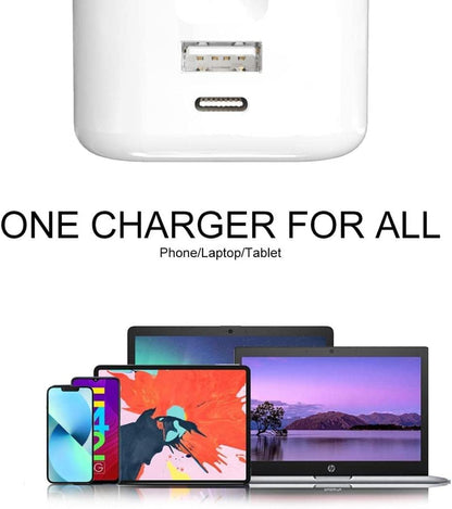 20W Fast Charge Plug Dual USB Port USB-C & USB-A QC3.0 PD20 Budi Power Adapter Budi FoneFunShop   